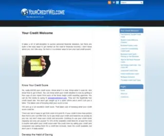 Yourcreditwelcome.com(Your Credit Welcome) Screenshot