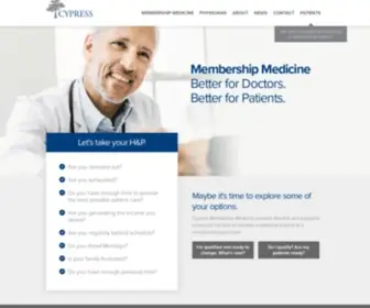 Yourcypress.com(Membership Medicine) Screenshot