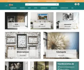 Yourdecoration.de(Fotorahmen, Poster, Fototapeten) Screenshot