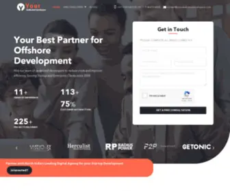 Yourdedicateddevelopers.com(Hire Dedicated Developer from India) Screenshot