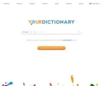 Yourdictionary.com(Our online dictionary) Screenshot