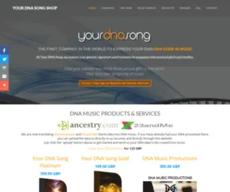 Yourdnasong.com(Your DNA Song Ltd) Screenshot