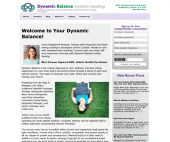 Yourdynamicbalance.com(Massage Therapy Halton) Screenshot