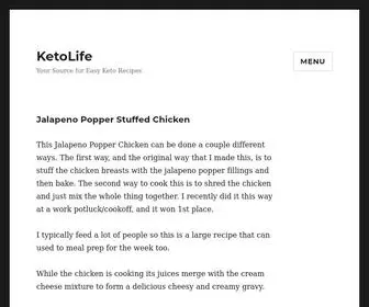 Youreasyketolife.com(Your Source for Easy Keto Recipes) Screenshot