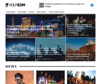 Youredm.com(Your EDM) Screenshot