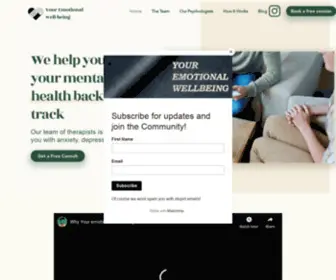 Youremotionalwellbeing.org(FREE COUNSELLING AND MENTAL HEALTH SERVICES) Screenshot