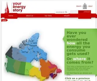 Yourenergystory.ca(Your Energy Story) Screenshot