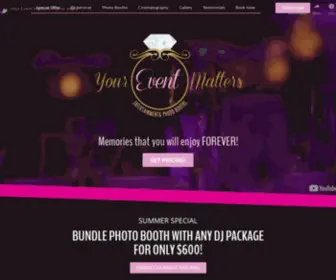 Youreventmatters.com(An extraordinary event DJ) Screenshot