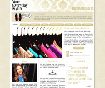 Youreverydaystylist.com(Vancouver Personal Fashion Shopper) Screenshot