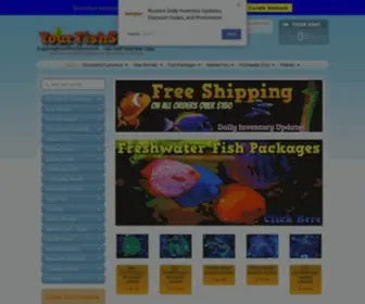 YourfishStore.com(Your Aquatic Online Super Store. With the lowest prices for saltwater and fresh water fish online) Screenshot