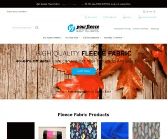 Yourfleece.com(Fleece Fabric) Screenshot