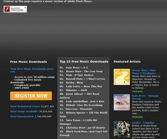YourfreemusiCDownloads.com(Free Music Downloads) Screenshot