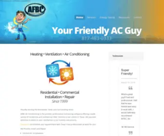 YourfriendlyacGuy.com(AFBC Air Conditioning) Screenshot