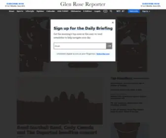 Yourglenrosetx.com(The Glen Rose Reporter) Screenshot