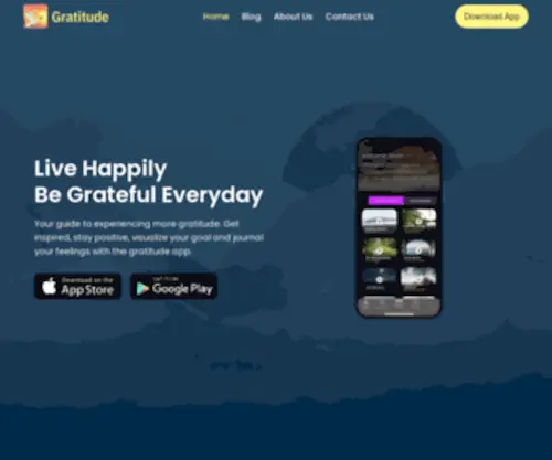Yourgratitudejourney.com(Gratitude Journal and Amazing Christian App) Screenshot