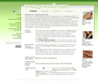 Yourgreendream.com(Yourgreendream) Screenshot