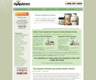 Yourhealthandwellness.ca(Isagenix Canada) Screenshot