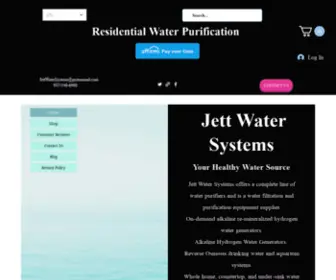 Yourhealthywatersource.com(Jett Water Systems LLC) Screenshot