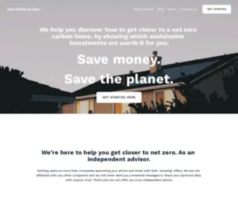 Yourhometozero.com(Your Home to Zero) Screenshot