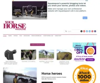 Yourhorse.co.uk(Your Horse Magazine) Screenshot