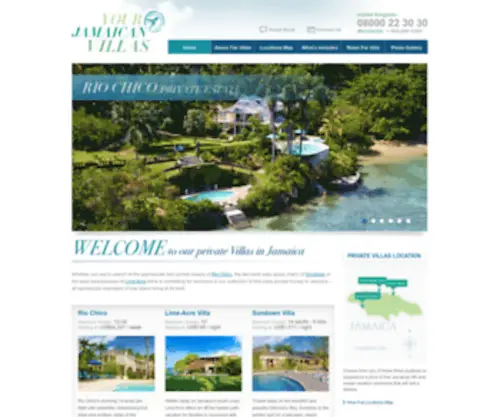 Yourjamaicanvillas.co.uk(Unique Villas of Jamaica) Screenshot