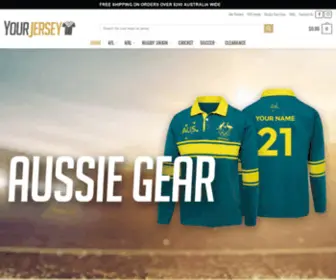Yourjersey.com.au(Get your Personalised Sports Jerseys) Screenshot