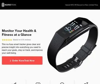 Yourkoretrak.com(Monitor Your Health & Fitness at a Glance) Screenshot