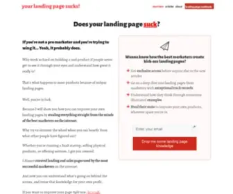 Yourlandingpagesucks.com(If you use landing pages (you should)) Screenshot