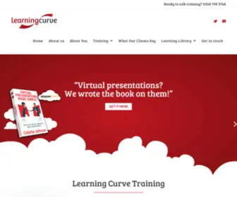 Yourlearningcurve.co.uk(Training Services by Learning Curve) Screenshot