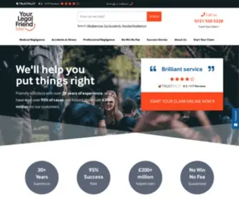 Yourlegalfriend.com(Personal Injury &amp; Negligence Claims) Screenshot