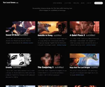 Yourlocalcinema.com(Captioned Cinema) Screenshot