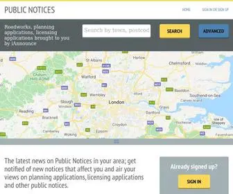 Yourlocalnotices.com(Your Public Notices) Screenshot