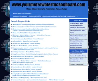 Yourmetrowatertucsonboard.com(Metro Water Tucson Board) Screenshot