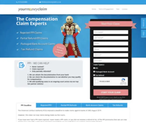 Yourmoneyclaim.co.uk(Your Money Claim) Screenshot
