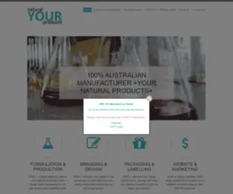 Yournaturalproducts.com.au(Our contract manufacturing process) Screenshot