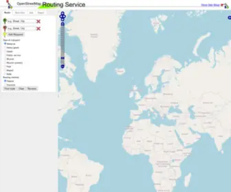 Yournavigation.org(Worldwide routing on OpenStreetMap data) Screenshot