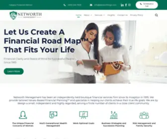 Yournetworth.ca(Networth Management is an independent) Screenshot