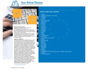 Youronlinechoices.eu(Your Online Choices) Screenshot