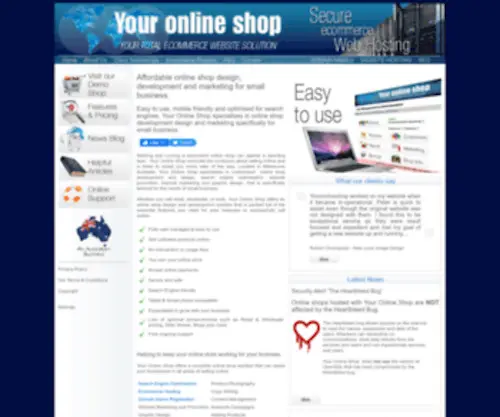 Youronlineshop.com.au(Your Online Shop) Screenshot