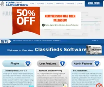 Yourownclassifieds.com(Classifieds Software Script in PHP for your own Classifieds Ads website) Screenshot