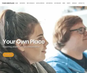 Yourownplace.org.uk(Preventing homelessness) Screenshot