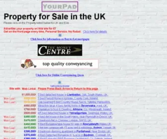 Yourpad.org.uk(Property for Sale in UK & Eire) Screenshot