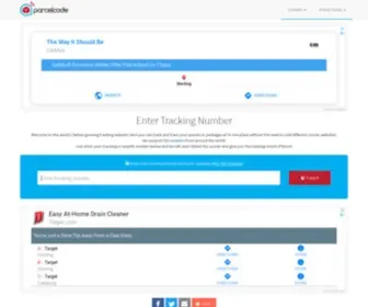 Yourparcelcode.com(Track your parcel) Screenshot