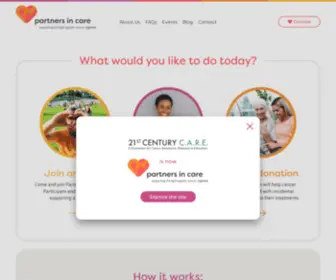 Yourpartnersincare.org(Partners in Care) Screenshot