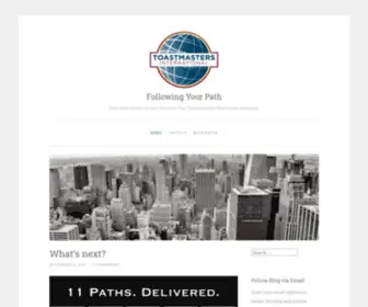 Yourpath.blog(Help and advice as you traverse the Toastmasters Pathways program) Screenshot