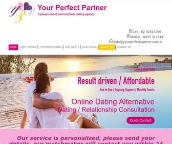 Yourperfectpartner.com.au(Introduction & Matchmaking Dating Agencies Sydney) Screenshot