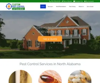 Yourpestcontrol.com(Custom Pest Control) Screenshot