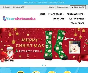 Yourphotosocks.com(Get the best Personalized Custom Face Socks and Photo Socks at very affordable cost from) Screenshot