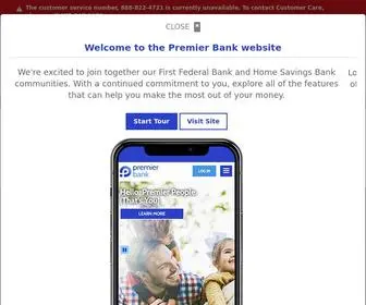 Yourpremierbank.com(Premier Bank) Screenshot