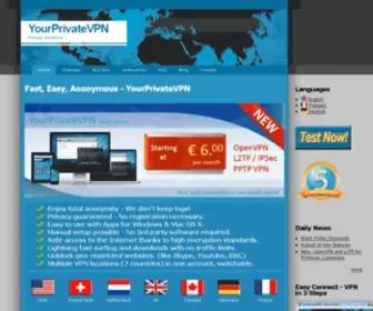 YourprivateVPN.com(YourprivateVPN) Screenshot